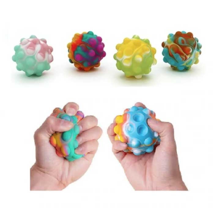 Pop It Balle Anti-Stress - Squishy Bubble Fidget Anti-Stress Squeeze Ball