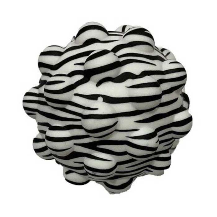 Pop It Stress Ball - Squishy Fidget Anti Stress Squeeze Ball Toy Bubble Ball in silicone Zebra