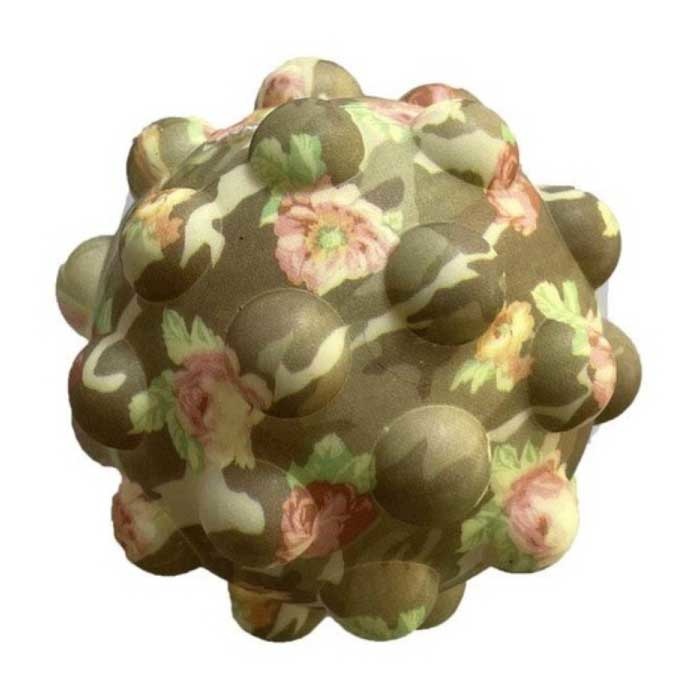 Pop It Stress Ball - Squishy Fidget Anti Stress Squeeze Ball Toy Bubble Ball Silicone Flowers