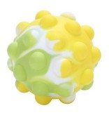 Stuff Certified® Pop It Stress Ball - Squishy Fidget Anti Stress Squeeze Ball Toy Bubble Ball Silicona Verde Amarillo