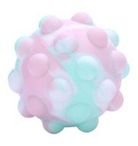 Stuff Certified® Pop It Stress Ball - Squishy Fidget Anti Stress Squeeze Ball Toy Bubble Ball Silicone Purple Blue