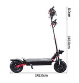 OBARTER Patinete eléctrico X5 - Plegable / Potente / Alta velocidad - Patinete eléctrico todoterreno inteligente - 2800W - 85 km/h - Ruedas de 13 pulgadas - Negro