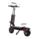 OBARTER X5 Electric Scooter - Foldable / Powerful / High Speed - Off-Road Smart E Scooter - 2800W - 85 km/h - 13 inch Wheels - Black