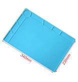 Stuff Certified® Stazione di saldatura antistatica resistente al calore - Tappetino per riparazione tappetino per saldatura Tappetino per viti