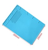 Stuff Certified® Station de soudure antistatique résistante à la chaleur - Tapis de réparation de tapis de soudure Tapis de travail Tapis de vis