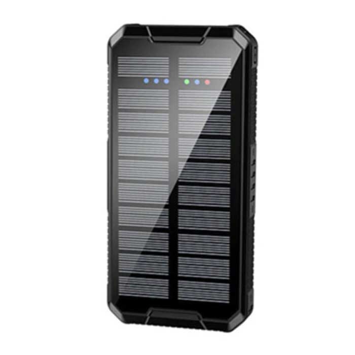 Tollcuudda 80.000mAh Solar Power Bank z 2 portami USB - Wbudowana latarka - Zewnętrzna ładowarka awaryjna Ładowarka Ładowarka Sun Red