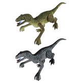 JOCESTYLE RC Velociraptor Dinosaurus met Afstandsbediening - Speelgoed Bestuurbaar Robot Grijs