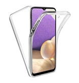 SGP Hybrid Samsung Galaxy A22 5G Full Body 360° Case - Pełna ochrona Przezroczyste silikonowe etui z TPU + folia ochronna na ekran z PET - Copy