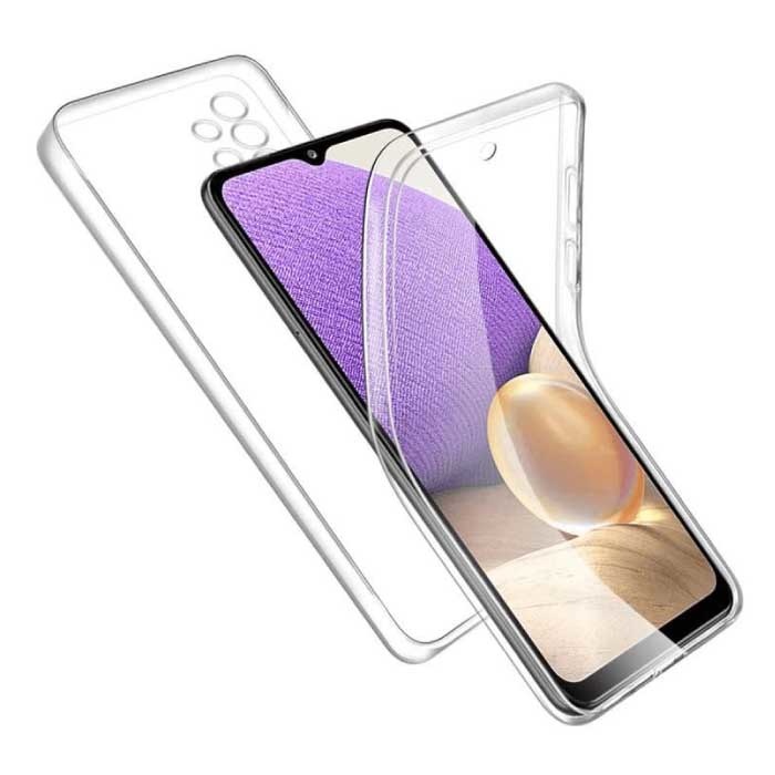 Funda Samsung Galaxy A22 5G Full Body 360° - Funda de silicona TPU  transparente de protección completa + protector de pantalla PET - Copy