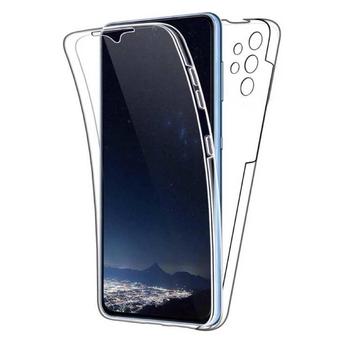 Custodia per Samsung Galaxy A52 4G Full Body 360° - Custodia in silicone TPU trasparente a protezione totale + Pellicola salvaschermo in PET