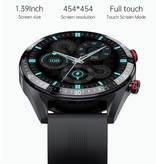 SACOSDING Smartwatch with Extra Strap - Blood Pressure Monitor and Oxygen Meter - Fitness Sport Activity Tracker Watch iOS Android - Mesh Strap Black