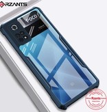 Stuff Certified® Xiaomi Poco X4 Pro Transparente Stoßfängerhülle Hülle Silikon TPU Anti-Shock Schwarz