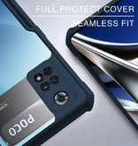 Stuff Certified® Xiaomi Poco X4 Pro Transparente Stoßfängerhülle Hülle Silikon TPU Anti-Shock Schwarz