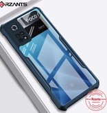 Stuff Certified® Xiaomi Poco X4 Pro Przezroczyste Etui Zderzak Pokrowiec Silikon TPU Anti-Shock Niebieski