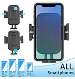 SKSK Soporte universal para teléfono para automóvil con soporte para portavasos - Soporte ajustable para teléfono Negro