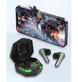 YEINDBOO Kabellose Kopfhörer - Gaming-Headset Touch Control-Ohrhörer TWS Bluetooth 5.2-Ohrhörer Ohrhörer Weiß