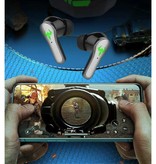 YEINDBOO Draadloze Oortjes - Gaming Headset Touch Control Oordopjes TWS Bluetooth 5.2 Earphones Earbuds Wit