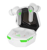 YEINDBOO Écouteurs sans fil - Casque de jeu Écouteurs à commande tactile TWS Écouteurs Bluetooth 5.2 Écouteurs Blanc