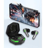 YEINDBOO Kabellose Kopfhörer - Gaming-Headset Touch Control-Ohrhörer TWS Bluetooth 5.2-Ohrhörer Ohrhörer Schwarz