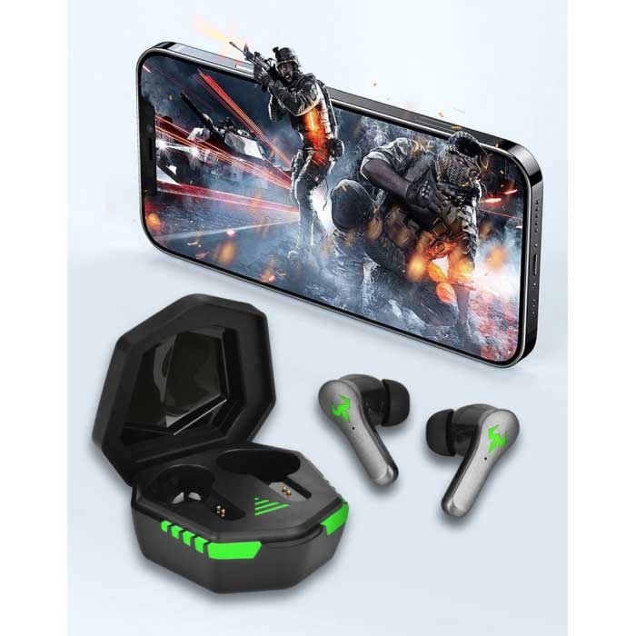 YEINDBOO Kabellose Kopfhörer - Gaming-Headset Touch Control-Ohrhörer TWS Bluetooth 5.2-Ohrhörer Ohrhörer Schwarz
