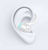 ALLOYSEED Bezprzewodowy zestaw słuchawkowy - Zaczep na ucho ze sterowaniem dotykowym - Słuchawka TWS Bluetooth 5.2 Bezprzewodowe słuchawki douszne Słuchawki białe