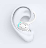 ALLOYSEED Wireless Headset - Ear Hook Earbud with Touch Control - TWS Earpiece Bluetooth 5.2 Wireless Bud Headphone Earphone White