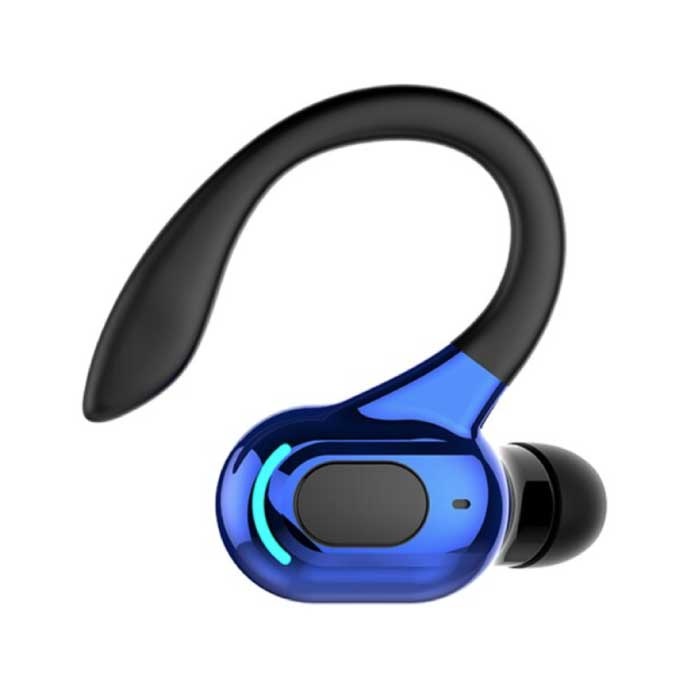 Wireless Headset - Ear Hook Earbud with Touch Control - TWS Earpiece Bluetooth 5.2 Wireless Bud Headphone Earphone Blue