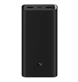 Xiaomi Mi Powerbank 3 - 20.000 mAh - 3 Anschlüsse - USB / Typ C Externer Notfallakku Ladegerät Ladegerät Schwarz