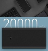 Xiaomi Mi Powerbank 3 - 20.000 mAh - 3 Anschlüsse - USB / Typ C Externer Notfallakku Ladegerät Ladegerät Schwarz