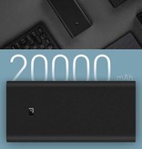 Xiaomi Mi Powerbank 3 - 20.000mAh - 3 Poorten - USB / Type C Externe Noodaccu Batterij Oplader Charger Zwart