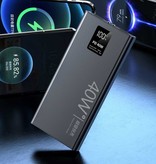 Tollcuudda 40W Power Bank 20,000mAh con 3 puertos de carga - 20W PD Batería externa de emergencia Pantalla LED Cargador de batería Cargador Blanco