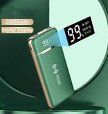 WST Uniwersalny power bank 20.000mAh - 4 rodzaje kabli ładujących - Zewnętrzna ładowarka awaryjna Ładowarka baterii Czarna