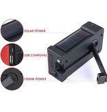 Stuff Certified® 2000 mAh Radio Solar Power Bank mit Dynamo – eingebaute Taschenlampe – UKW/MW externe Notbatterie Batterieladegerät Ladegerät Weiß