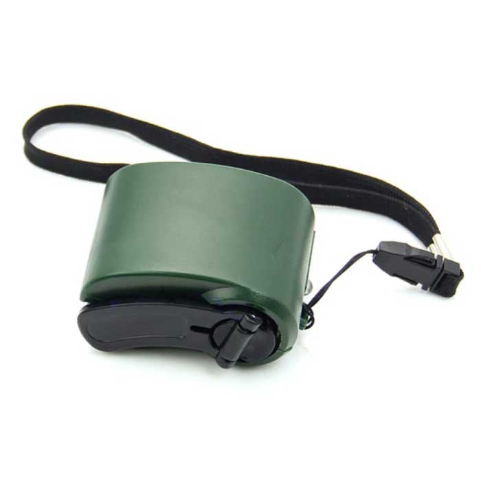 Cargador USB con dinamo - Cargador de manivela de emergencia Cargador verde