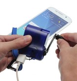 Centechia USB Oplader met Dynamo - Noodgeval Handslinger Lader Charger Blauw