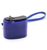 Centechia Cargador USB con dinamo - Cargador de manivela de emergencia Cargador azul