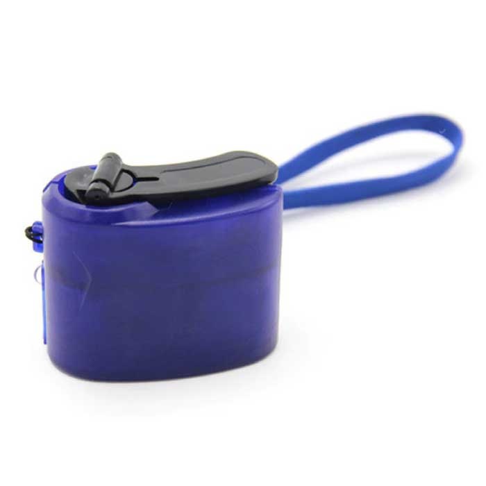 Cargador USB con dinamo - Cargador de manivela de emergencia Cargador azul