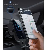 Hicbest Qi Draadloze Autolader 15W - Dashboard Stand Oplader Universeel Wireless Car Charging Pad Zwart