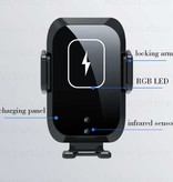 Hicbest Qi Wireless Car Charger 15W - Airvent Clip Charger Universal Wireless Car Charging Pad Black