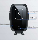Hicbest Qi Wireless Car Charger 15W - Airvent Clip Charger Universal Wireless Car Charging Pad Black - Copy