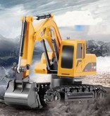 Hapybas RC Excavator Crane with Remote Control - Controllable Toy Machine at 1:24 Scale Radio Controlled