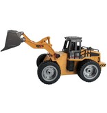 Huina Tracteur d'excavatrice RC avec télécommande - Machine jouet contrôlable à l'échelle 1:18 en alliage métallique radiocommandé