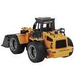 Huina RC-Baggertraktor mit Fernbedienung – steuerbare Spielzeugmaschine im Maßstab 1:18, funkgesteuerte Metalllegierung