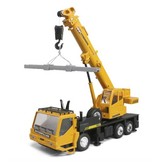 OOTDTY RC Lifting Crane with Remote Control - Controllable Toy Machine Radio Controlled Metal Alloy