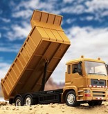 OOTDTY RC Truck z pilotem - Sterowalna zabawka zrzutowa Samochodowa sterowana radiowo stop metali