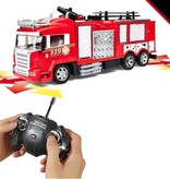 Minocool Camión de Bomberos RC con Control Remoto - Camión de Bomberos de Juguete Controlable Coche Coche Controlado por Radio Aleación de Metal