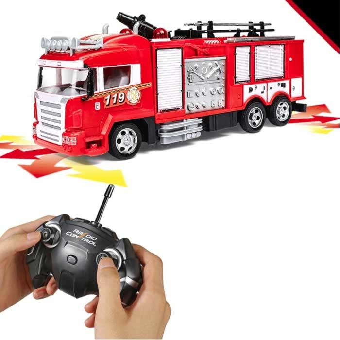 Camion de pompiers avec télécommande