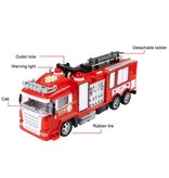 Minocool RC Fire Truck with Remote Control - Controllable Toy Fire Engine Car Car Radio Controlled Metal Alloy