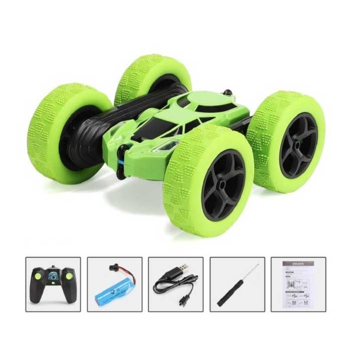 RC Car with Remote Control - Off Road Controllable Toy Double Sided Car Radio Controlled Green