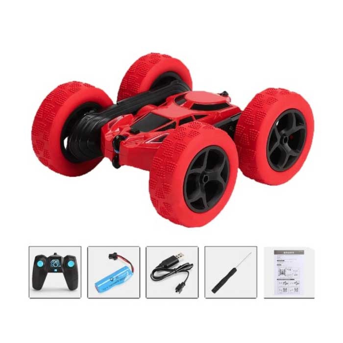 RC Car with Remote Control - Off Road Controllable Toy Double Sided Car Radio Controlled Red